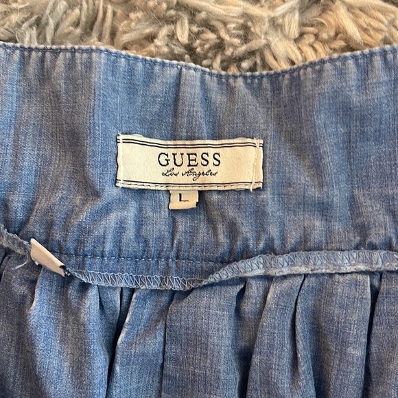 Guess Chambray Button Down Mini Skirt - Picture 4 of 4